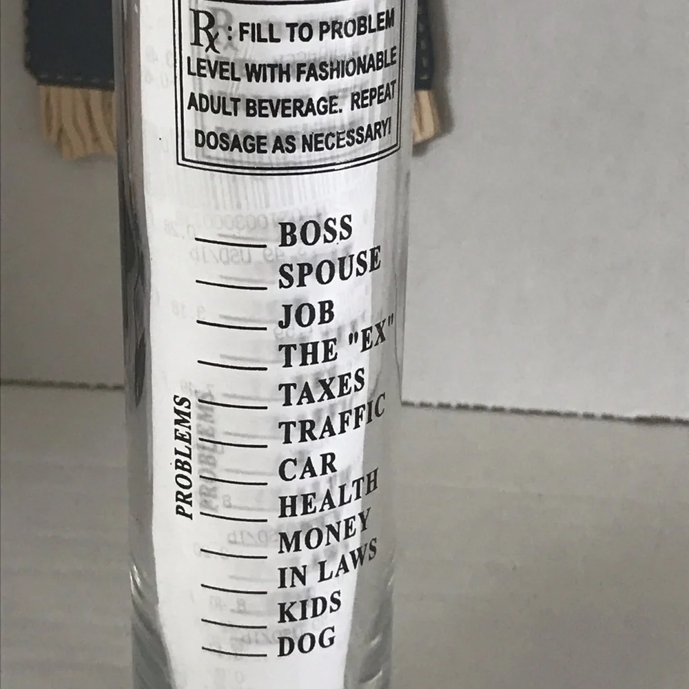 NWOT - Souvenier Shot Glass Problem Solver
